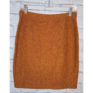 St. John Collection by Marie Gray orange tweed knee length tweed skirt 2.
